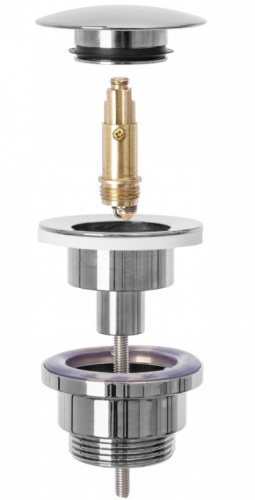 Сифон с донным клапаном универсальным Rea Chrome A5693