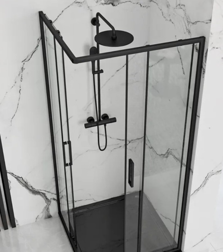 Душевой уголок Rea Punto Black 90x90 K4801