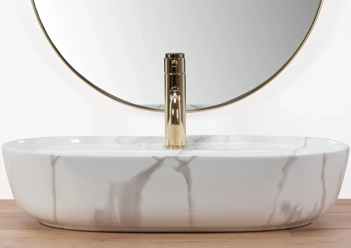 Умывальник Rea Aura 61 Marmo Shiny U8003