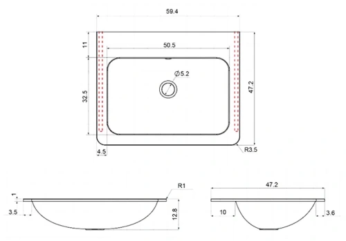 Раковина Vincea VCB-2VP600G