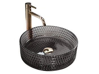 Умывальник Rea Cristal Black U9671