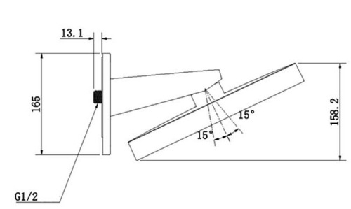 Верхний душ Vincea VSHD-3I3CGM
