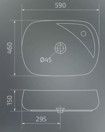 Умывальник Gid N9048