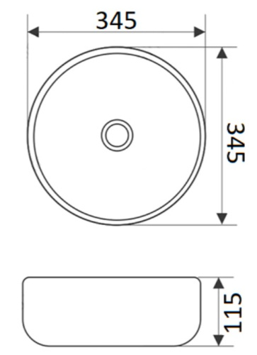 Умывальник CeramaLux 7078DMB