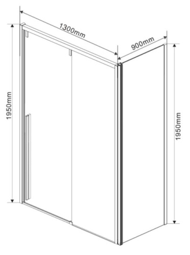 Душевой уголок Vincea Lugano VSR-1L9013CLB-1