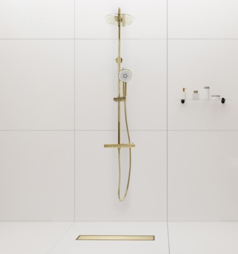 Трап для душа Rea Neo&Pure 800 N Pro Mirror Gold G5601