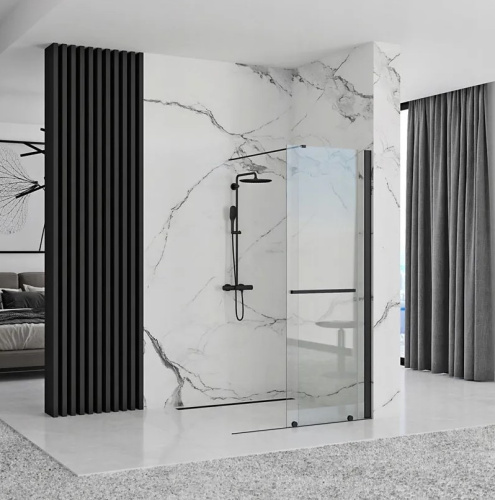 Душевая стенка Rea Cortis Black 100 K7740