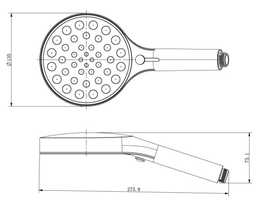 Ручной душ со шлангом Vincea Inspire VSHN-3I2HGM