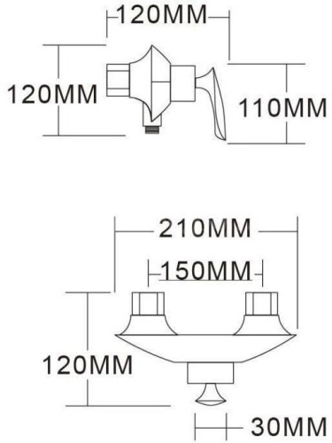 Смеситель для душа Vivi Felice 9080