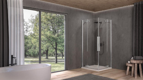 Душевой уголок Kolpa-San Polaris Q 90 silver brill transparent 515320