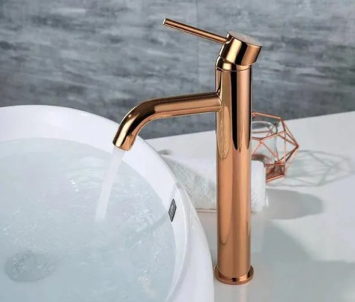Смеситель для умывальника Rea Lungo Rose Gold B6321