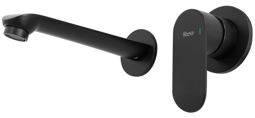 Смеситель для умывальника Rea Hyper Black matt B2061