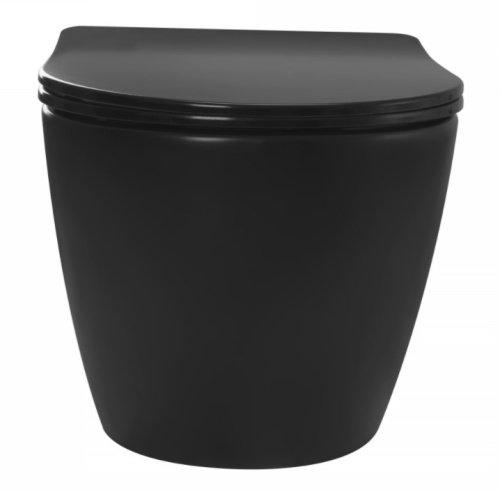 Унитаз подвесной Rea Carlo Mini Rimless Black matt C8489