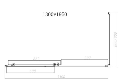Душевой уголок Vincea Slim-N VSR-4SN8013CLGM