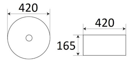 Умывальник CeramaLux C1056