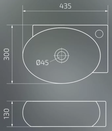 Умывальник Gid N9100L