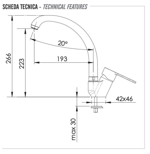 Смеситель для кухни Remer Winner W42