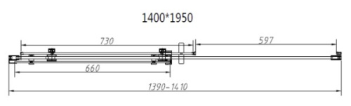 Душевая дверь Vincea Como-N VDS-4CN140CGB