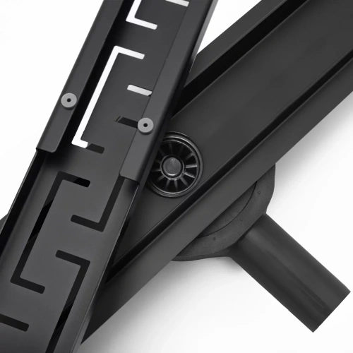 Трап для душа Rea Greek Pro Black Matt 90 G8026