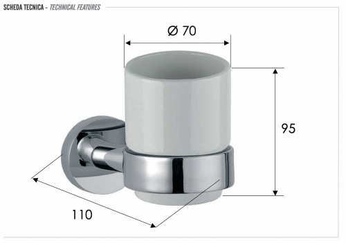 Стакан Remer Guest GS15BG, золото брашированное