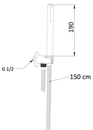 Душевой гарнитур Mariani B14241UM