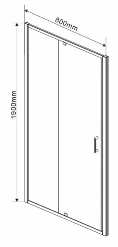 Душевая дверь Vincea Intra VDP-1I7080CL