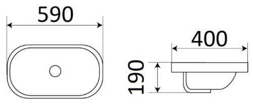 Умывальник CeramaLux 5006B