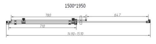 Душевая дверь Vincea Como-N VDS-4CN150CGB