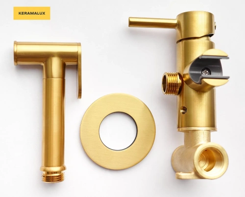 Гигиенический душ CeramaLux KRS/007 золотой матовый