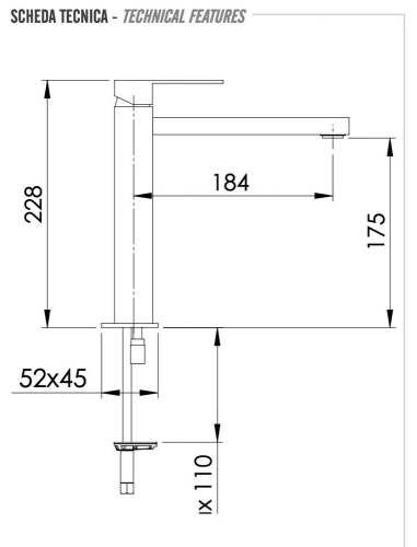 Смеситель для раковины Remer Q-Design QD10L