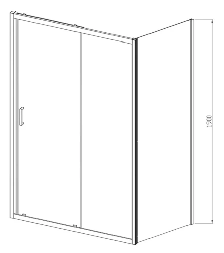 Душевой уголок Vincea Alpha VSR-3AL9011CLB