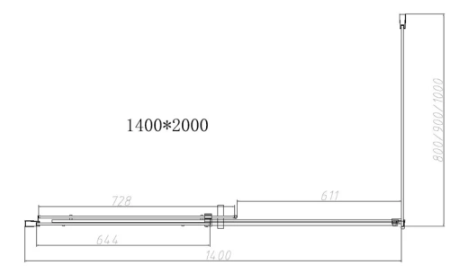 Душевой уголок Vincea Dice VSR-4D9014CL