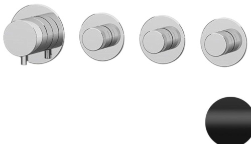 Смеситель для душа Remer X Style N98D3PNO, черный матовый