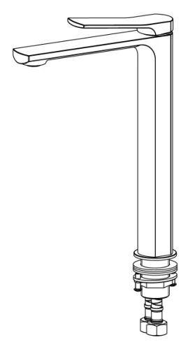 Смеситель для раковины Nemo Prima NM-1312-BG brush gold