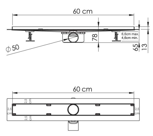 Трап для душа Vincea SAY ALMIRA JASMIN DUZ 605.60.P.DUZ