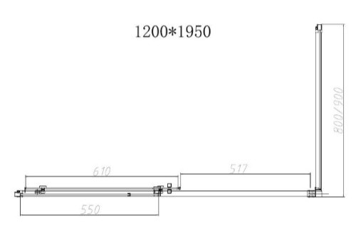 Душевой уголок Vincea Slim-N VSR-4SN8012CGB