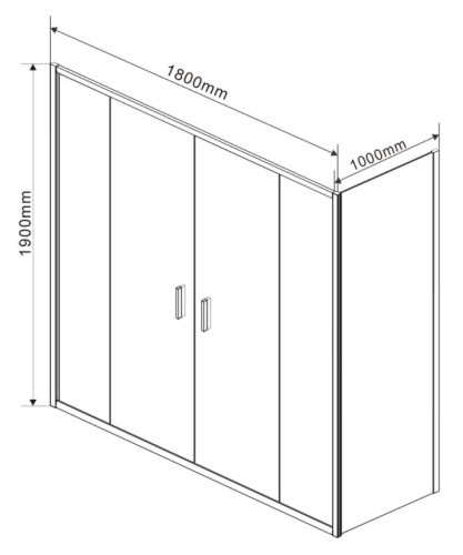Душевой уголок Vincea Garda VSR-1G21018CL