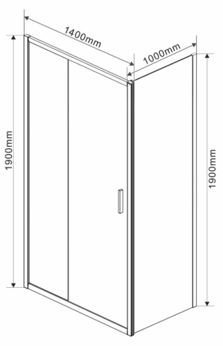 Душевой уголок Vincea Garda VSR-1G1014CH