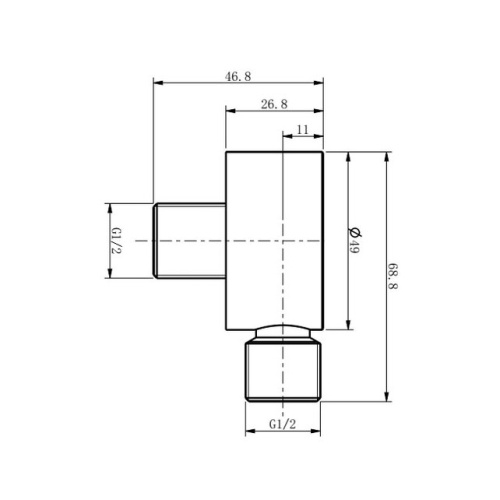 Душевой штуцер Caprigo 99-590-CRM