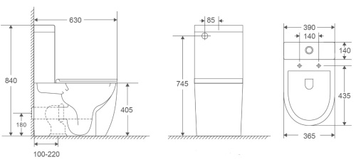 Унитаз напольный Vincea Tornado Globo VT2-14T