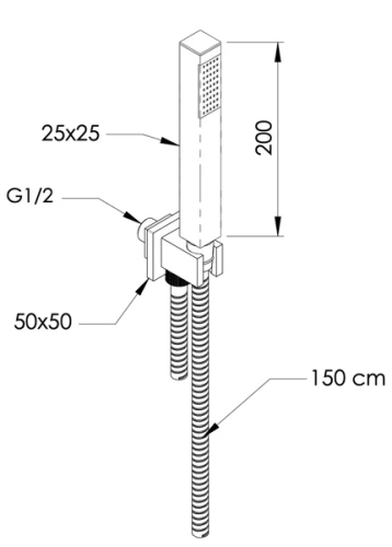 Душевой гарнитур Mariani B00243PF00