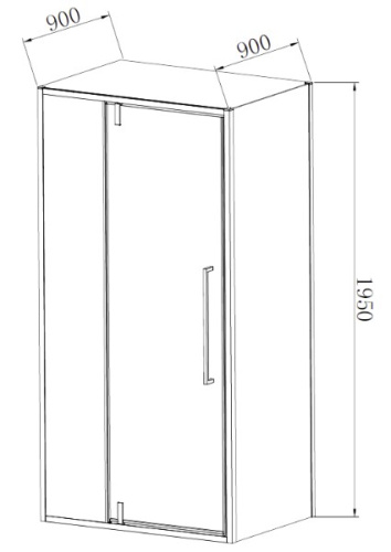 Душевой уголок Vincea Slim-N VSR-4SNP9011CL