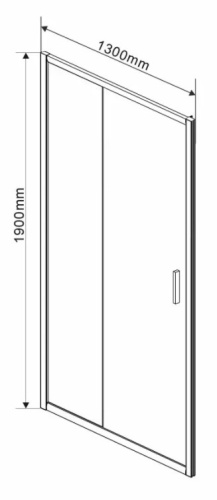 Душевая дверь Vincea Garda VDS-1G130CL