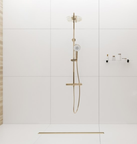 Трап для душа Rea Neo Slim Pro 500 Gold Mirror G5692