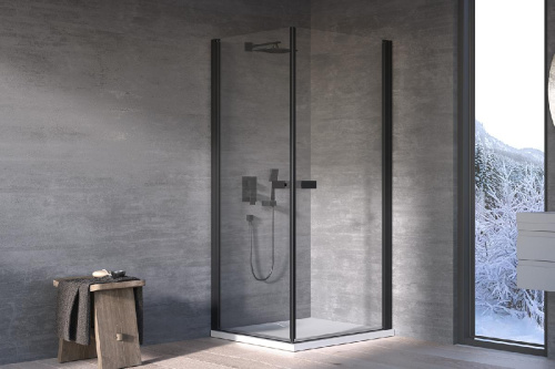 Душевой уголок Kolpa-San Andromeda Q 80 black transparent 516480