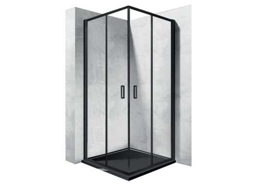 Душевой уголок Rea Punto Black 90x90 K4801