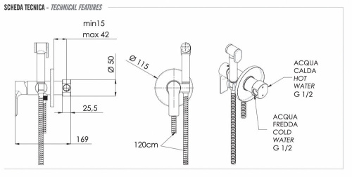 Гигиенический душ Remer Energy EY65WBO, белый матовый