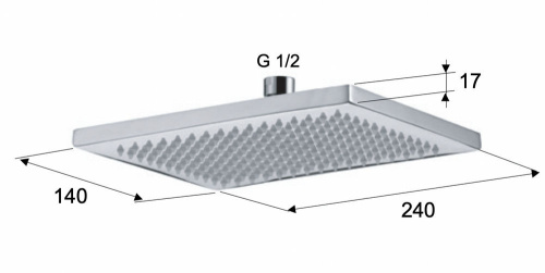 Верхний душ с шарнирным соединением Remer 359WX