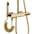 Душевая система Rea Rob gold P6625 Душевая система Rea Rob gold P6625