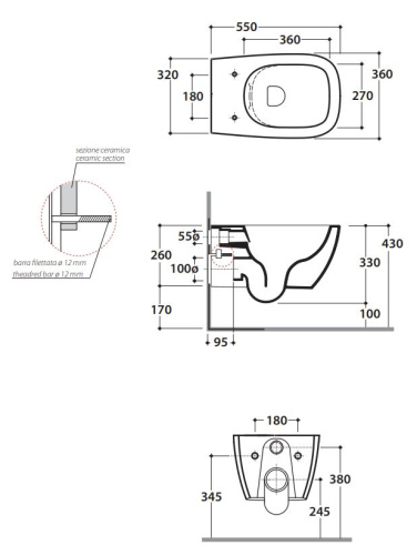 Унитаз подвесной Globo GENESIS GNS02FE